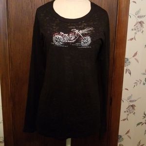 BELLA Black long sleeve shirt.
